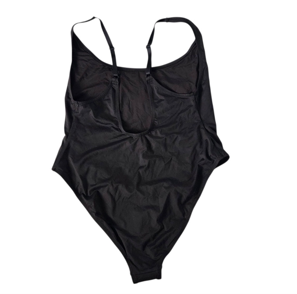 SKIMS SWIM SCOOP NECK ONE PIECE Swimsuit Bathing suit Onyx Black 2X - Picture 2 of 4